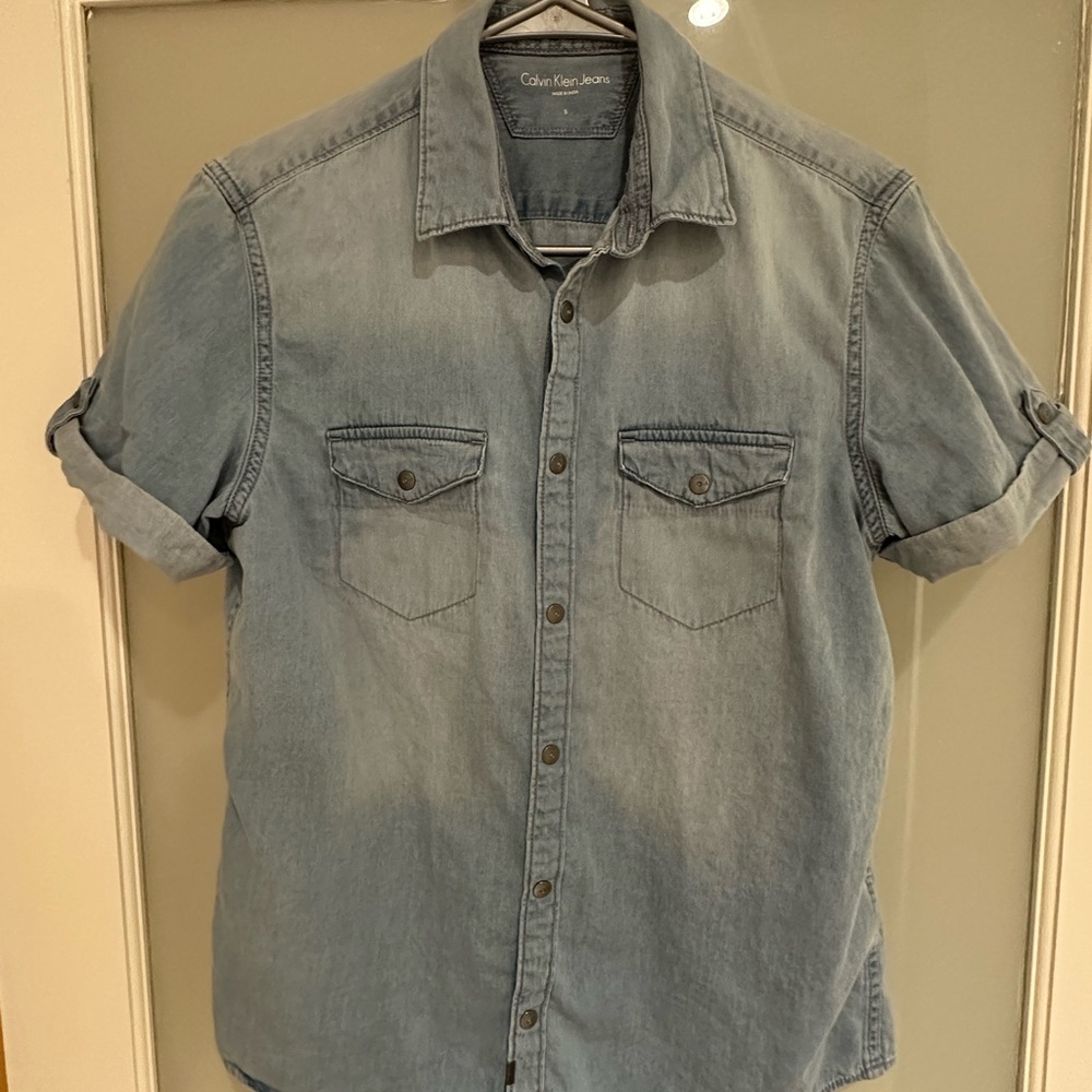 Calvin Klein Jeans Blue Casual Button Down Shirt